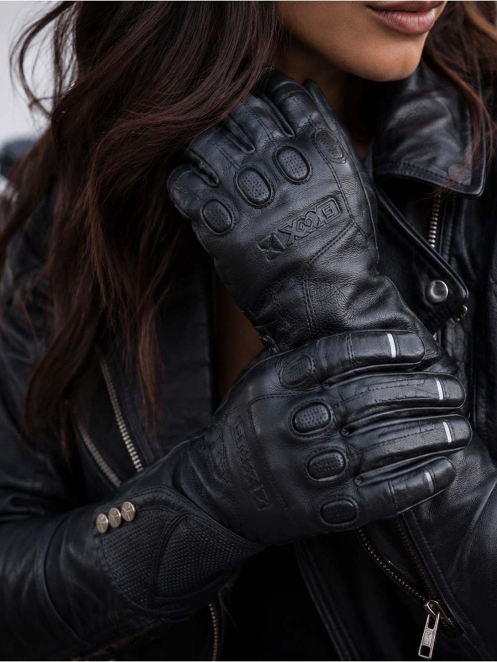 CKX Women's Primaloft Leather Motorcycle & Snowmobile Gloves
